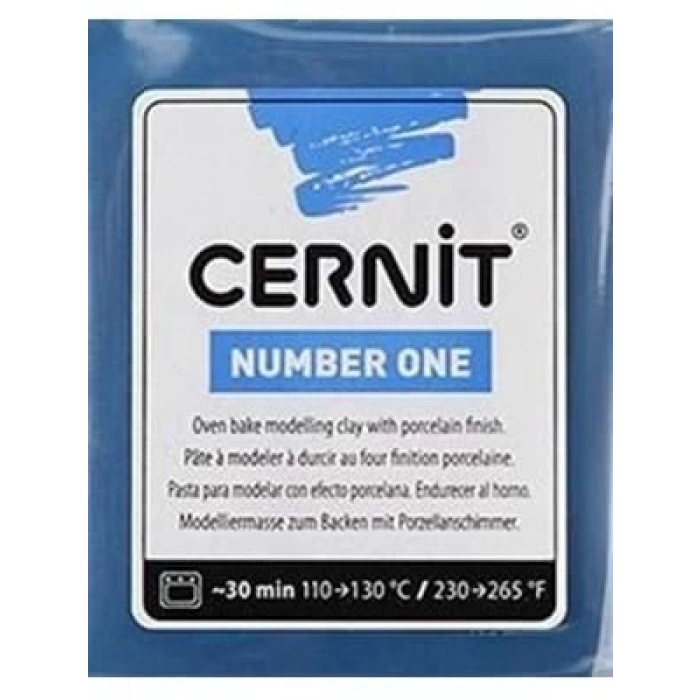 3E Grup - Cernit Fırınlanabilir Seramik Hamuru 56 Gr Sedefli Asker Mavisi 62246