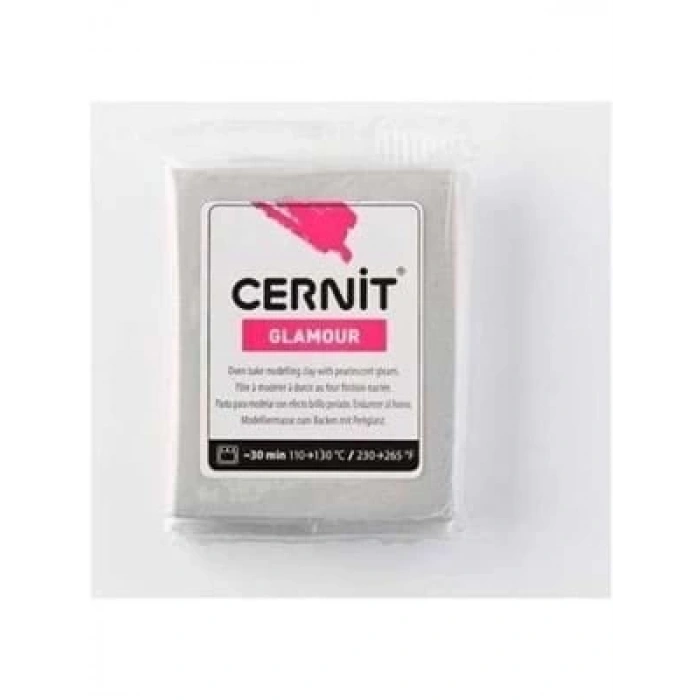 3E Grup - Cernit Fırınlanabilir Seramik Hamuru 56 Gr Sedefli Gümüş 62080