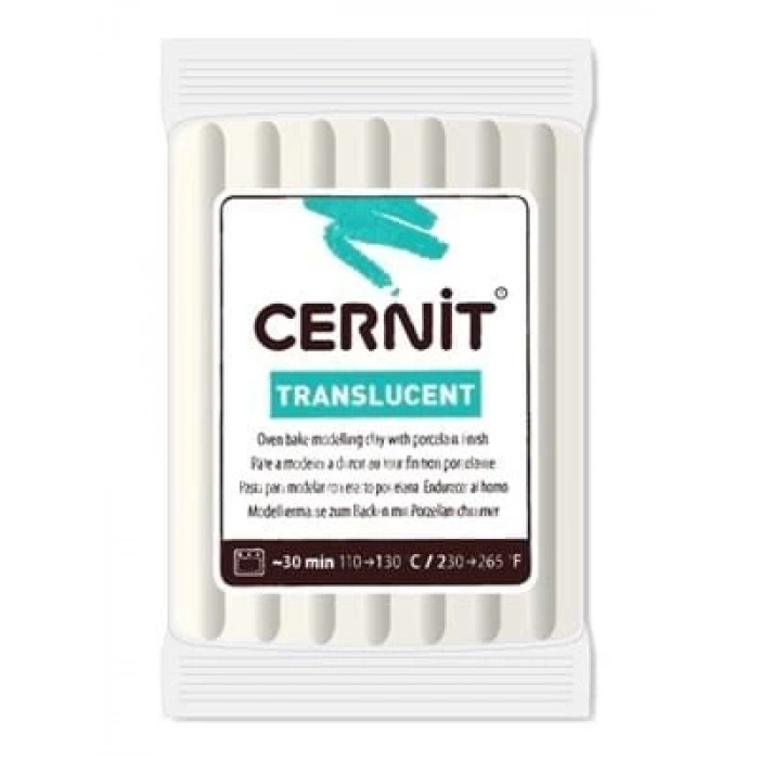 3E Grup - Cernit Fırınlanabilir Seramik Hamuru 56 Gr Yarı Saydam Gece Parıltası 62024