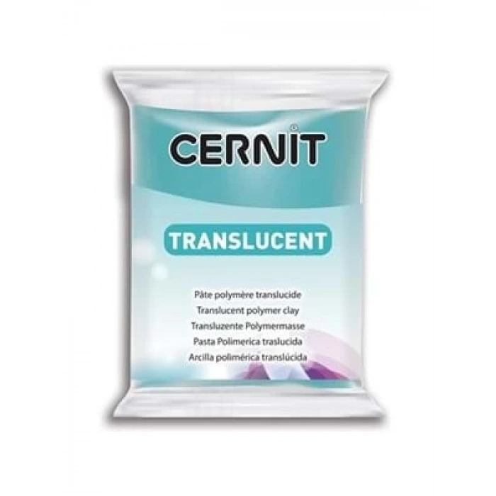 3E Grup - Cernit Fırınlanabilir Seramik Hamuru 56 Gr Yarı Saydam Turkuaz 56280