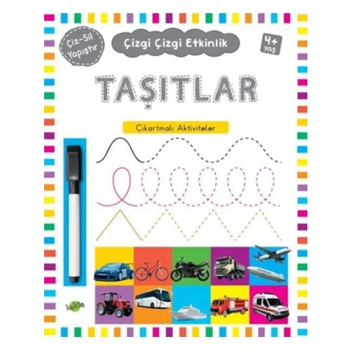 3E Grup - Çizgi Çizgi Etkinlik - Taşıtlar - Kukla Yayınları