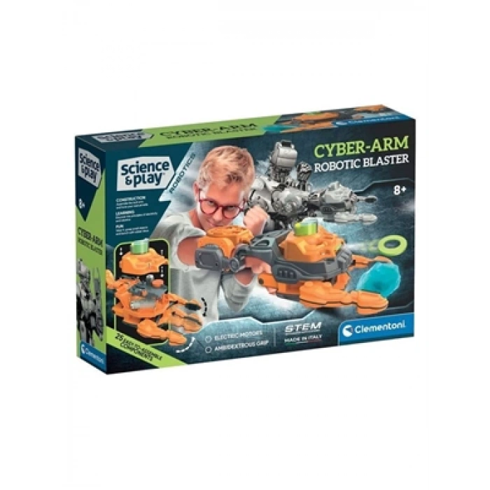 3E Grup - Clementoni Bilim ve Oyun Mekanik Laboratuvarı Cyber-arm Robotic Blaster Cle-75086tr