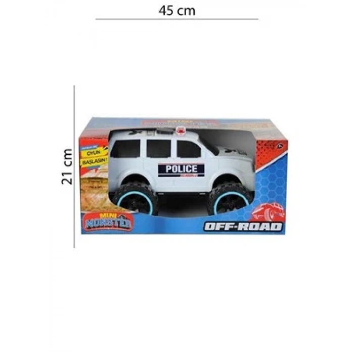 3E Grup - Çlk Toys Oyuncak Araba Mini Monster Polis Arabası Çlk-270 52701