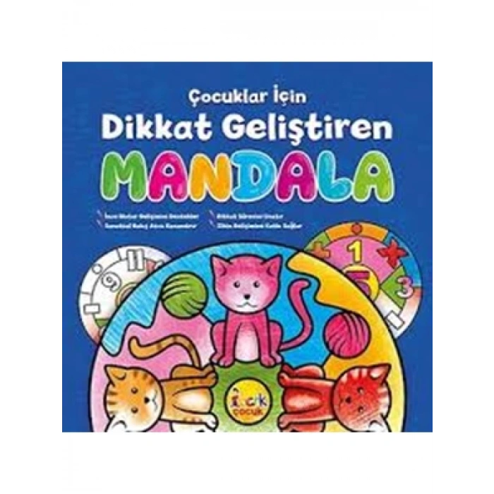 3E Grup - Çocuklar İçin Dikkat Geliştiren Mandala - Bıcırık Yayınları
