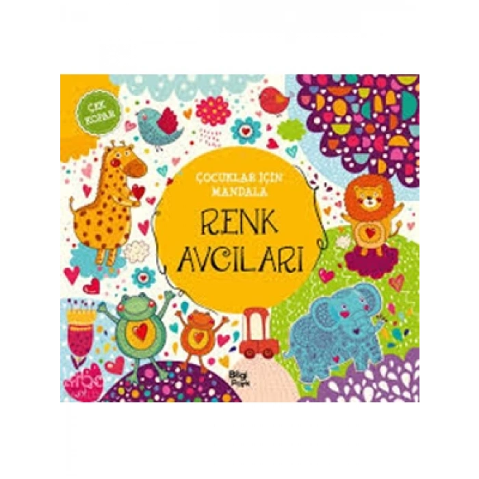 3E Grup - Çocuklar İçin Mandala - Renk Avcıları - Bilgipark Yayınları
