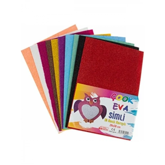 3E Grup - Çook 20x30 Simli Eva 10 Renk Karışık