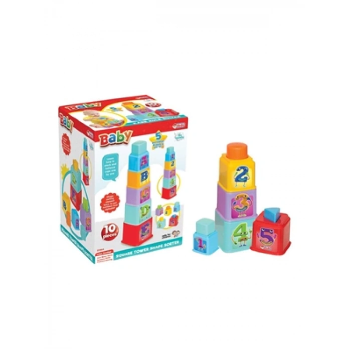 3E Grup - Dede 10 Parça Kare Kule Bultak 03464