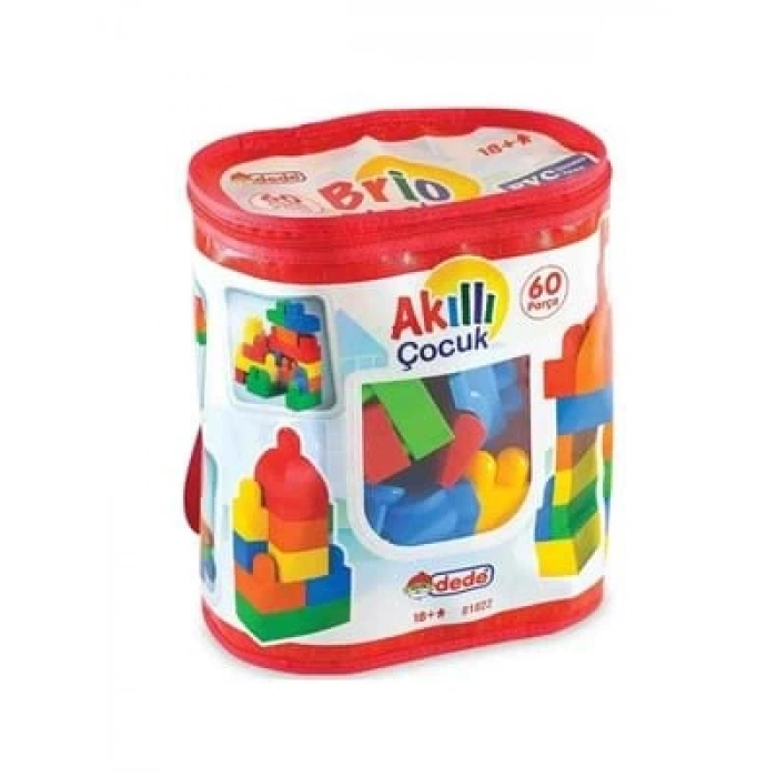 3E Grup - Dede 60 Parça Akıllı Çocuk Lego 01022