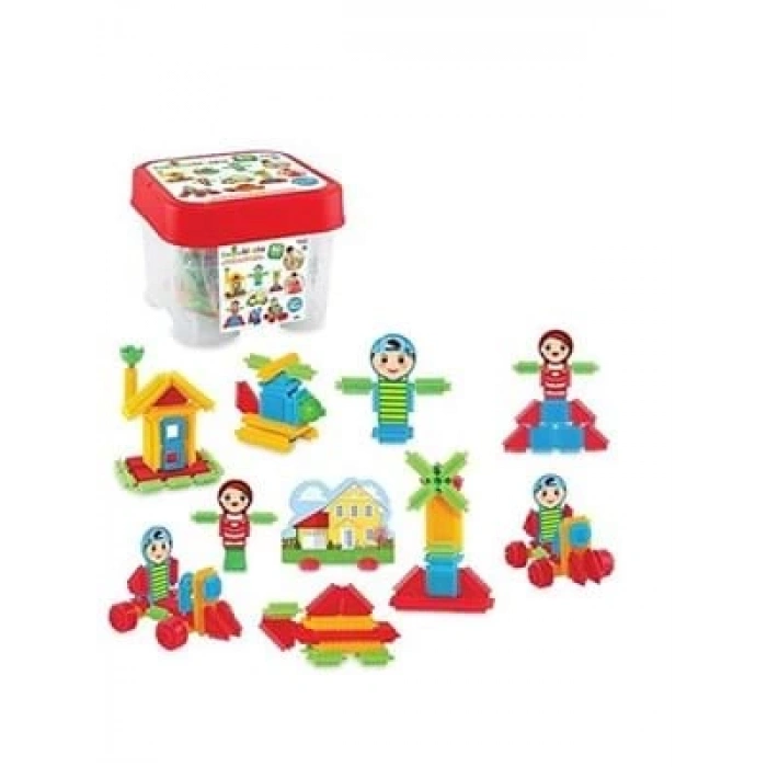 3E Grup - Dede 80 Parça Kaktüs Blok Kova 03316