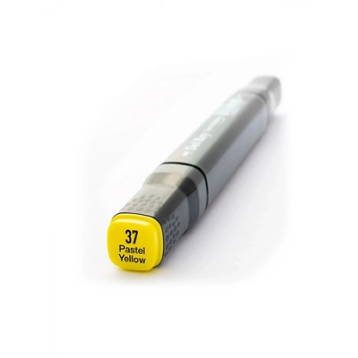 3E Grup - Del Rey Twin Çift Uçlu Marker Kalem Y37 Pastel Yellow