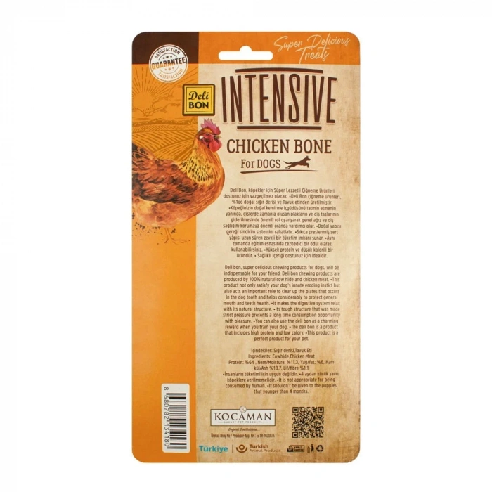 3E Grup - Delibon İntensive Tavuklu Kemik 12Cm 2 li Paket