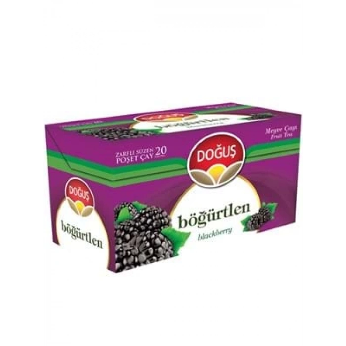 3E Grup - Doğuş Böğürtlen Meyve Çayı Süzen Poşet 1.9 Gr 20li
