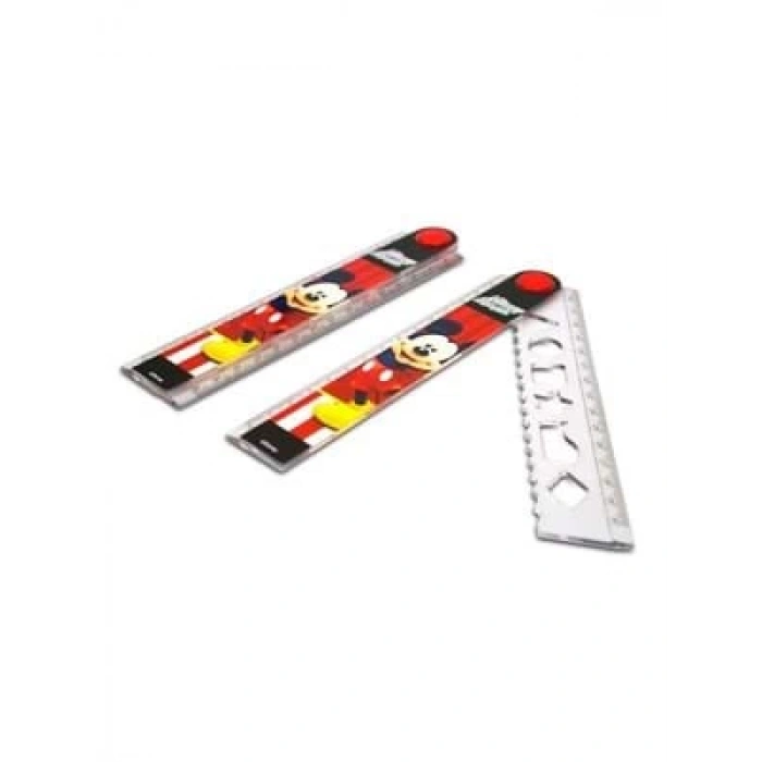 3E Grup - Dolphin Mıckey Mouse 30 Cm Katlanabilir Cetvel 145332