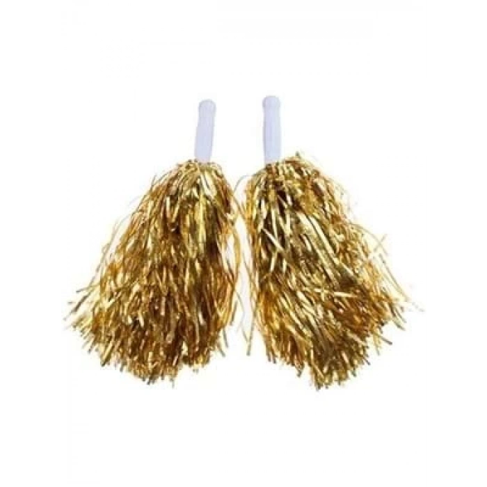 3E Grup - Dominic Ponpon Metalik Altın 2li Dmn-01