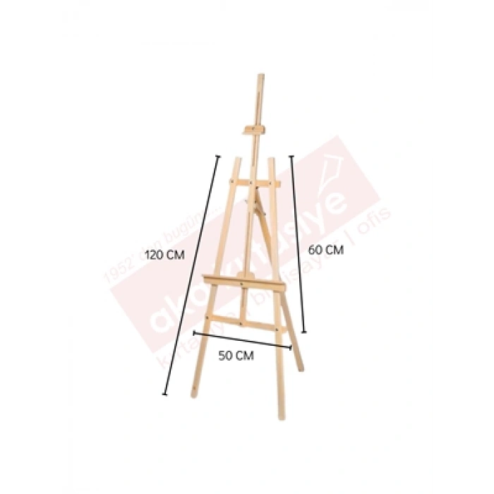 3E Grup - Dörtart Üç Ayak Ayarlanabilir Şövale Kayın
