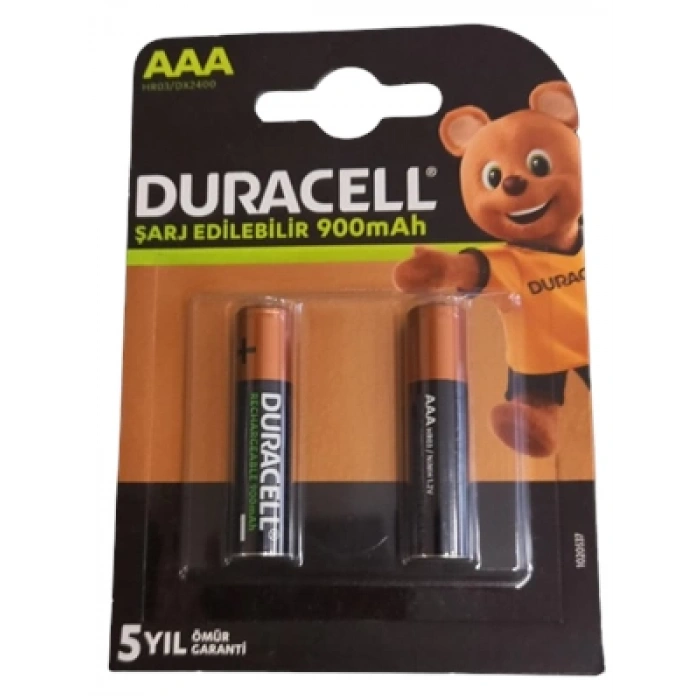 3E Grup - Duracell Aaa 1.2v 900 Mah Şarjlı Pil 2li