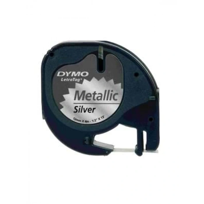3E Grup - Dymo 12 Mmx4m Metalik Şerit Gri 0721730