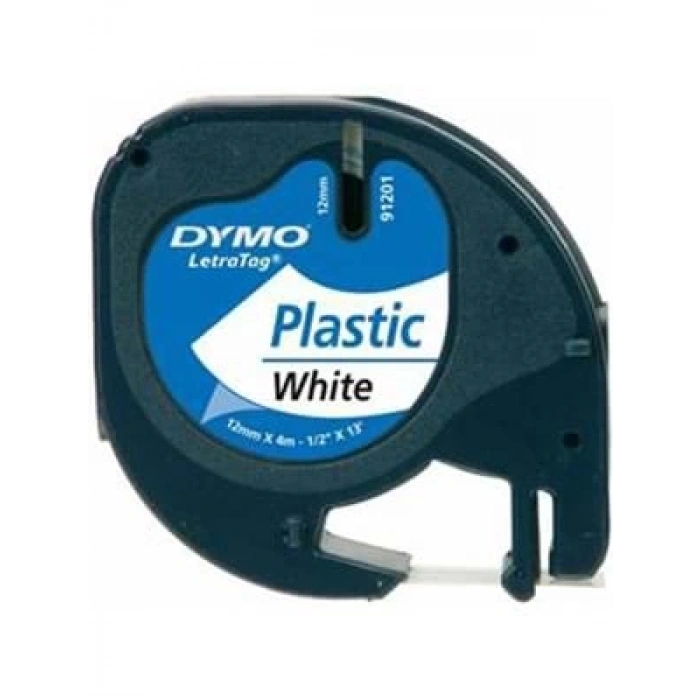 3E Grup - Dymo 12 Mmx4m Plastik Şerit Beyaz 59422-0721660