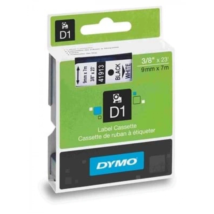 3E Grup - Dymo 9 Mmx7m Beyaz/siyah Şerit 40913