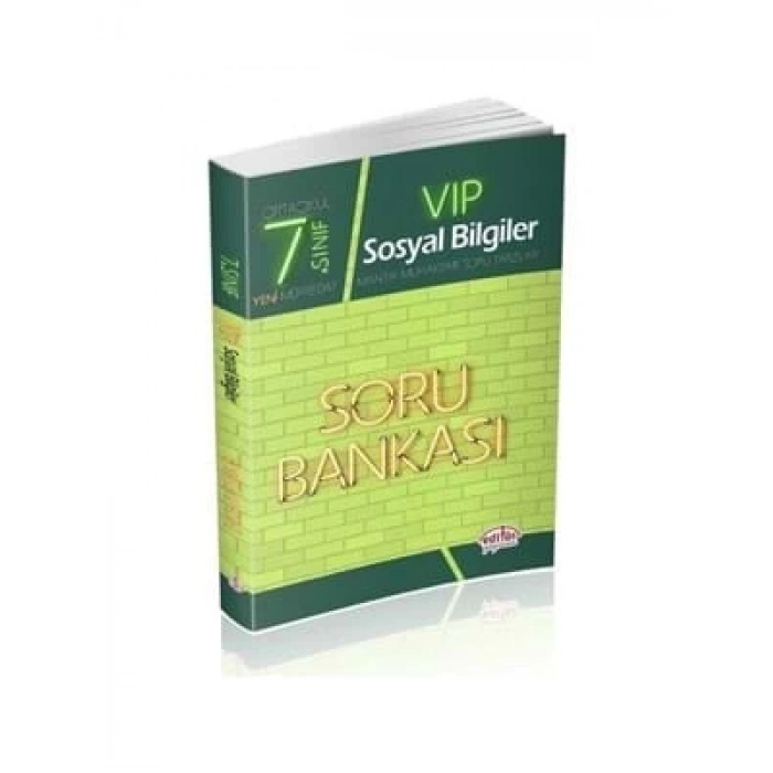 3E Grup - Editör Yay.-7.sınıf Vip Sosyal Bilgiler Soru Bankası 2223