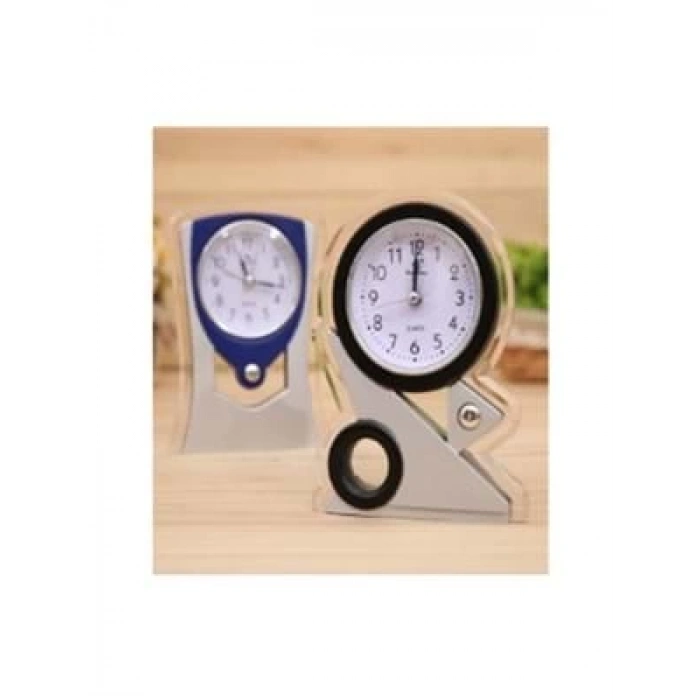 3E Grup - Elba Kh-02 Alarmlı Analog Karışık Renkli Masa Saati