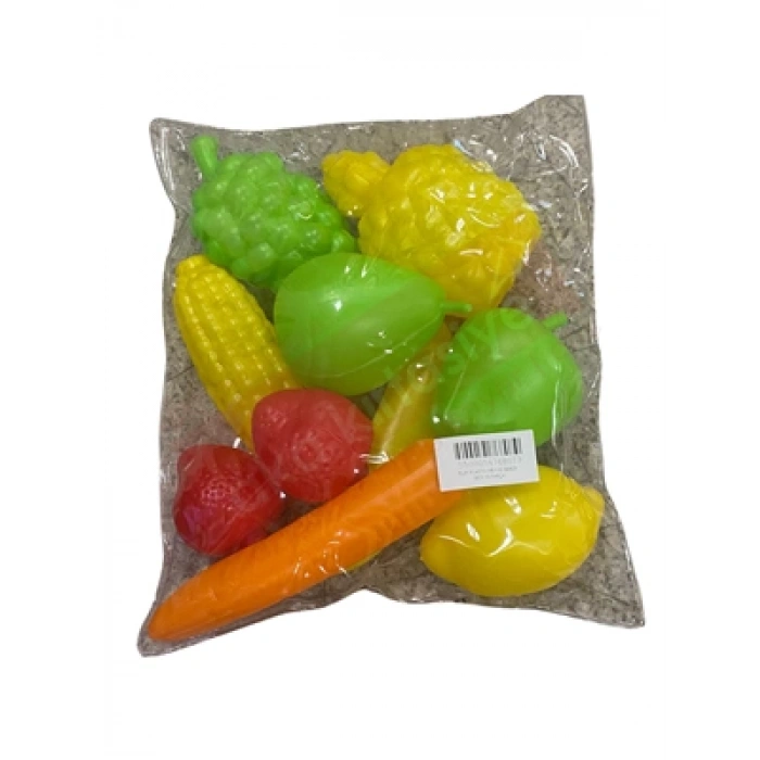 3E Grup - Elif Plastik Meyve-sebze Seti 10 Parça