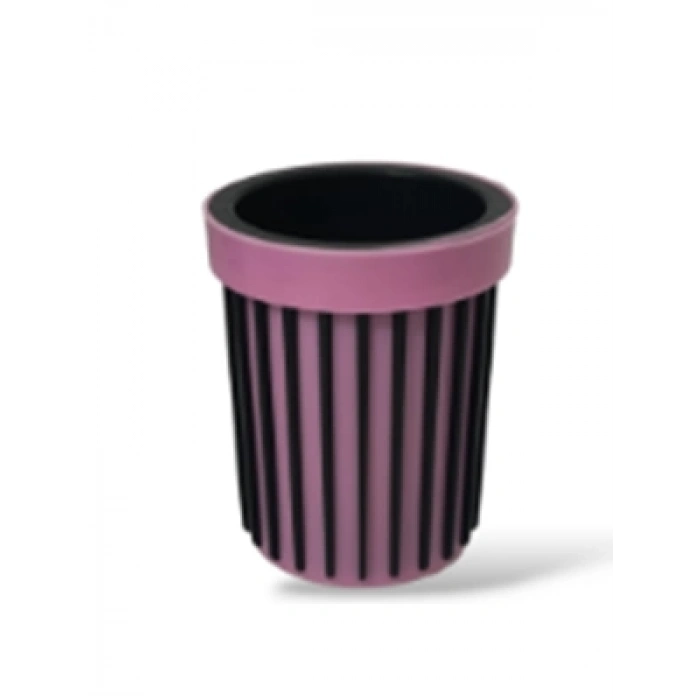 3E Grup - Elif Plastik Yuvarlak Çift Renkli Kalemlik Muhtelif Renkler P-8205