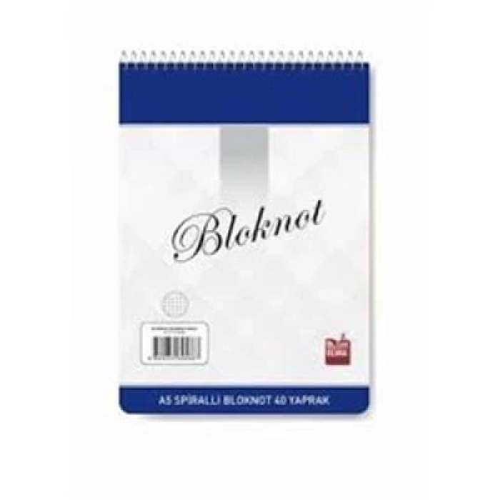 3E Grup - Elma A5 Karton Kapak Spiralli Bloknot Çizgili 40 Yp