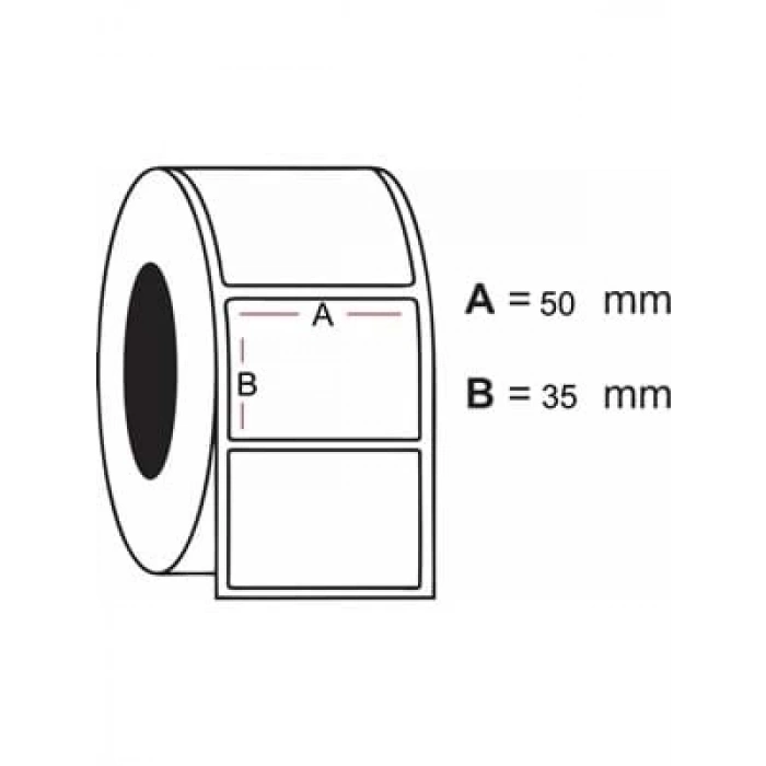 3E Grup - Ermet 35x50 Yyn 2 Li Termal Etiket Rulosu 1000 Li