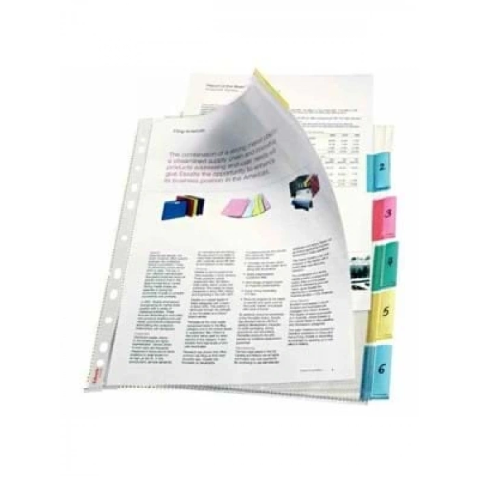 3E Grup - Esselte Ayraçlı Poşet Dosya 6 Renk Slt-414160