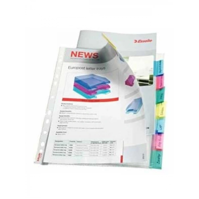 3E Grup - Esselte Ayraçlı Poşet Dosya 8 Renk Slt-414150