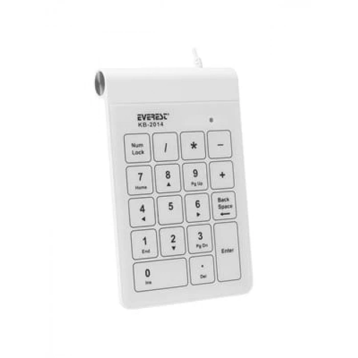3E Grup - Everest Kb-2014 Beyaz Usb Dokunmatik Numerik Kablolu Klavye