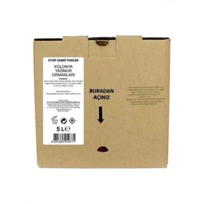 3E Grup - Eyüp Sabri Tuncer 5 Lt Yağmur Ormanları Kolonyası Poşetli Kutu