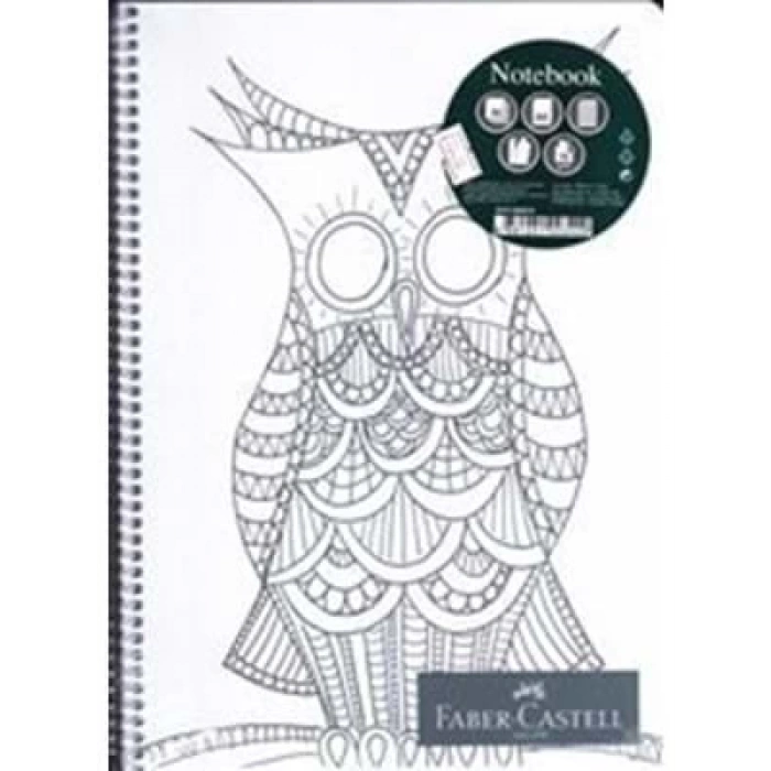 3E Grup - Faber Castell A4 Pp Kapak Spiralli Defter Çizgili 80 Yp 000015