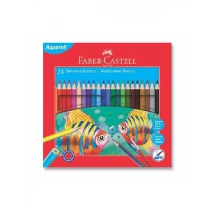 3E Grup - Faber Castell Aquarel Boya Kalemi 24 Renk 110624