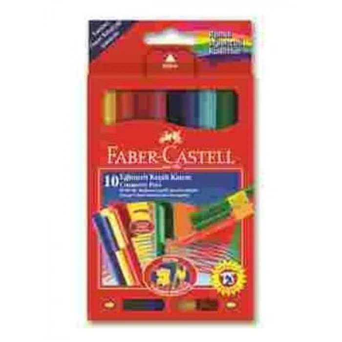 3E Grup - Faber Castell Eğlenceli Keçeli Kalem (marker) 10 Lu 50681115