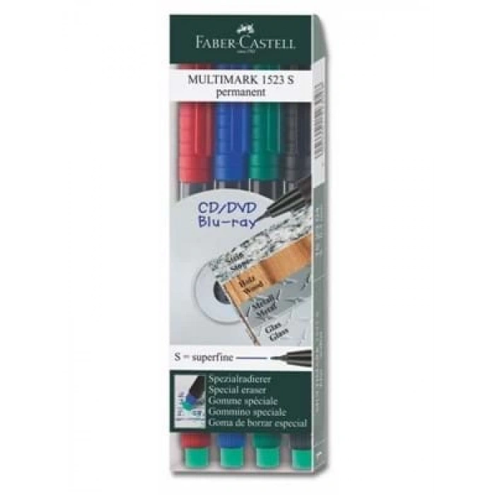 3E Grup - Faber Castell Permanent Kalem (s) 4 Lü