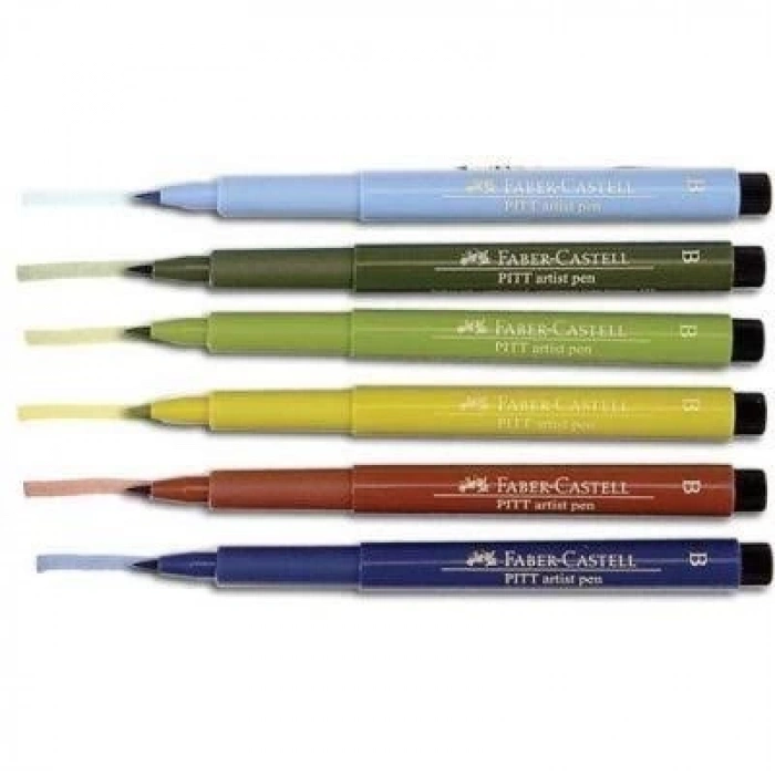 3E Grup - Faber Castell Pıtt Çizim Kalemi B 167420 Deniz Mavisi