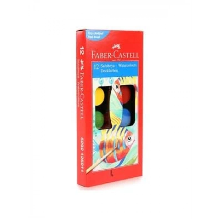 3E Grup - Faber Castell Redline Serisi Suluboya 12 Li 125011