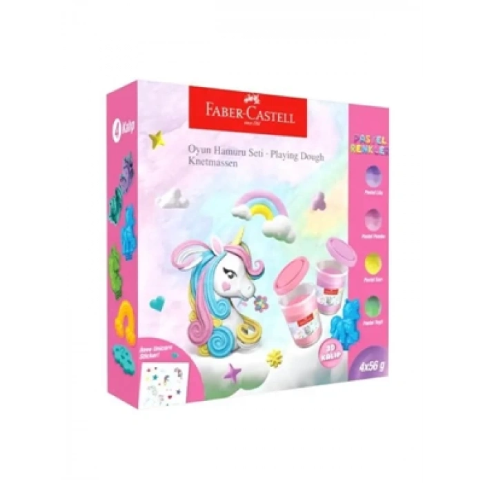 3E Grup - Faber Castell Unicorn Oyun Hamuru Seti 5170000048