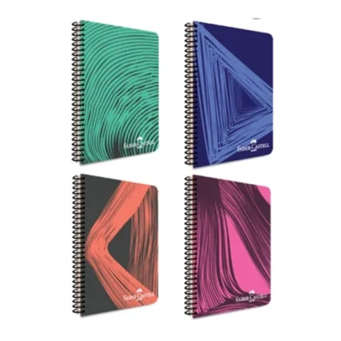 3E Grup - Faber Castell Waves A4 Pp Kapak Spiralli Defter Kareli 120 Yp 5075000439