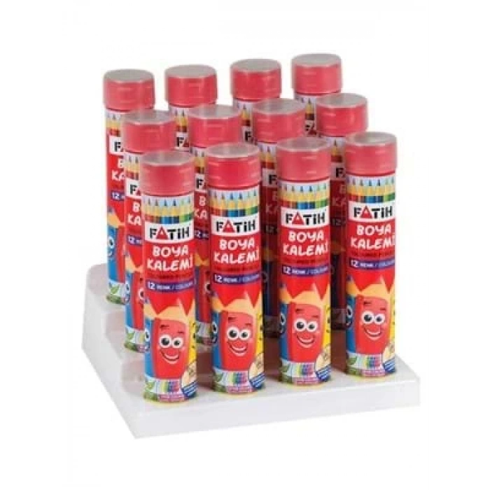 3E Grup - Fatih 12 Renk Tam Boy Kuruboya Tüp 33114