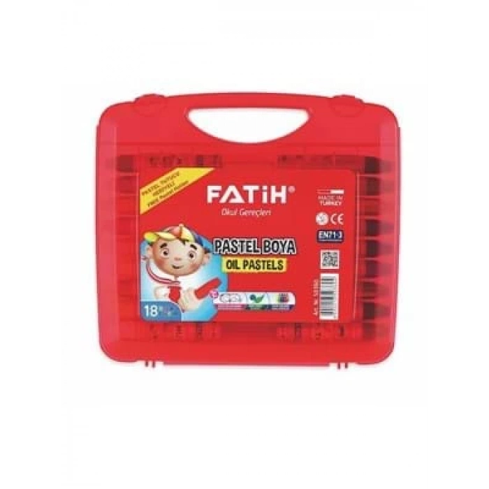 3E Grup - Fatih 18 Renk Pastel Boya Kıng Sıze Çantalı 50360