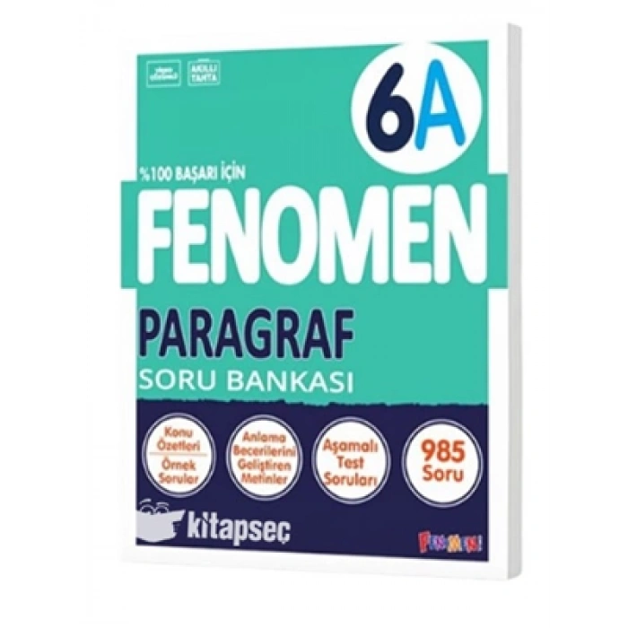 3E Grup - Fenomen Yay.-6.sınıf Paragraf A Soru Bankası 2425