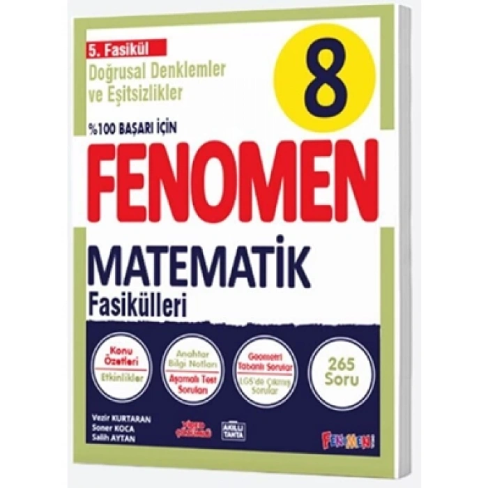 3E Grup - Fenomen Yay.-8.sınıf Matematik 5.fasikül 2425