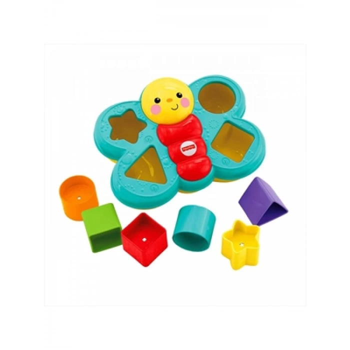3E Grup - Fisher Price Şekil Eşleştirme Arkadaşı Kelebek Cdc22
