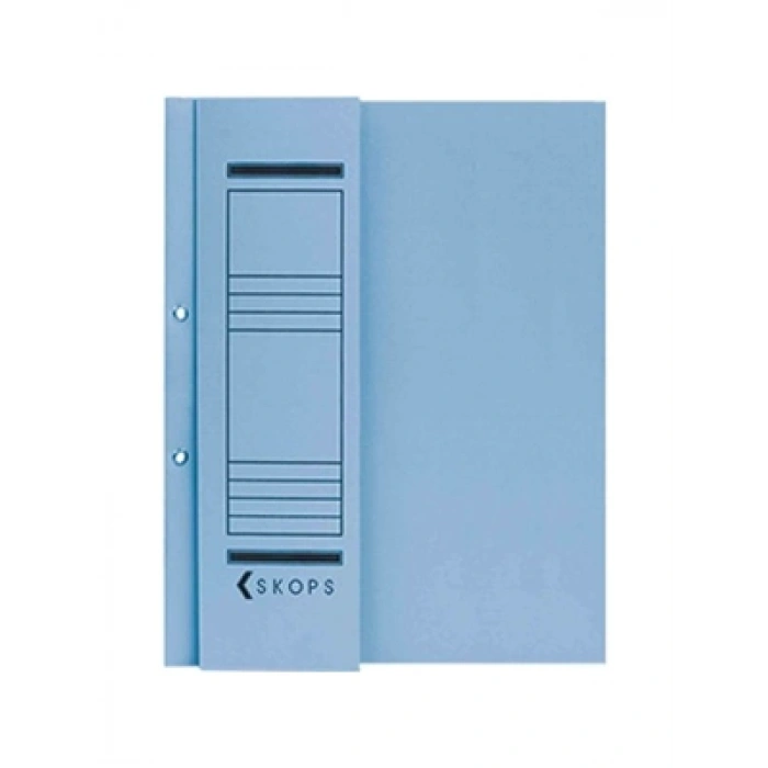 3E Grup - Folıx 1.hamur Yarım Kapak Karton Dosya Mavi Dr.00765
