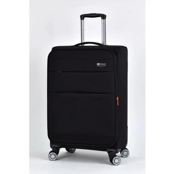 3E Grup - Fossil 023 Kumaş Büyük Boy Valiz Siyah 023-01