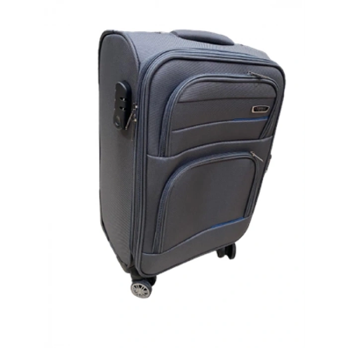 3E Grup - Fossil 1102 Kumaş Küçük Boy Valiz Gri Vk001462-sy02