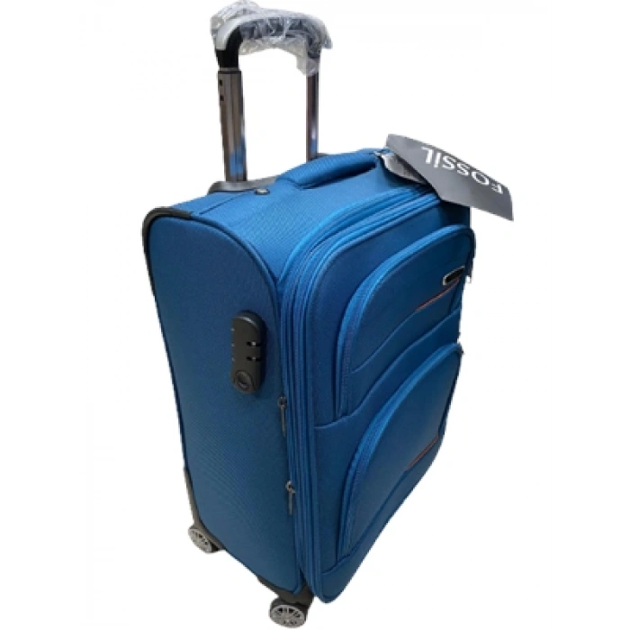 3E Grup - Fossil Kumaş Küçük Boy Valiz Mavi Vk001462-mv02